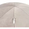 Sofá 3 lugares em veludo taupe LEIREN