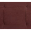 Chaise-longue ajustável em tecido vermelho LOIRET