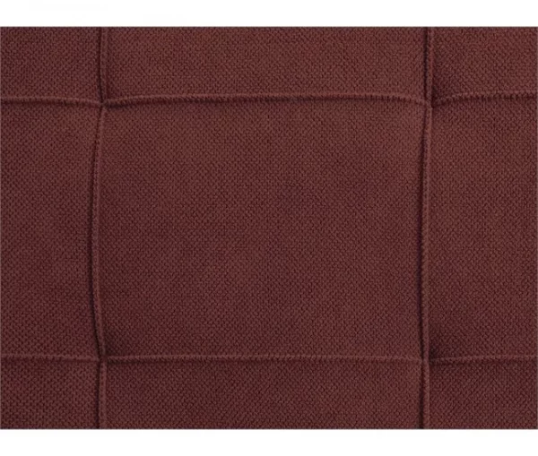 Chaise-longue ajustável em tecido vermelho LOIRET