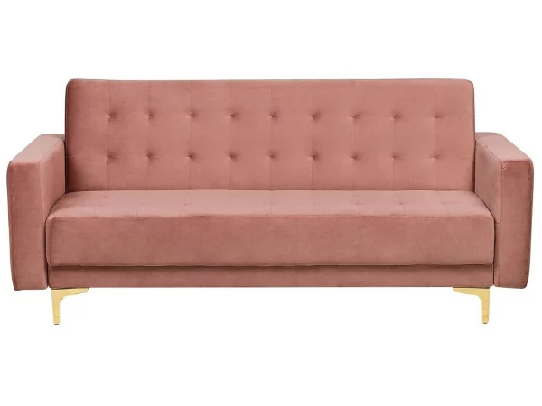 Dreisitzer ABERDEEN Samt Rosa CH