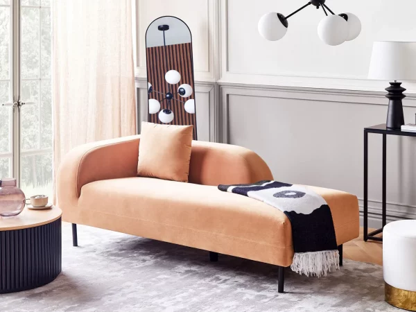 Chaise lounge peach pink LE CRAU