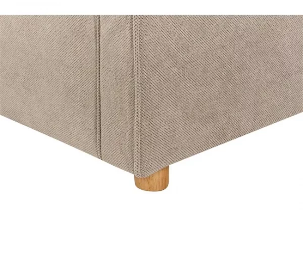 Sofá 3 lugares em tecido taupe VINSTRA