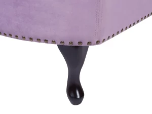 Chaiselongue NIMES recht Samtstoff violett CH