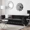 Sofa SOTRA, Samtstoff schwarz CH