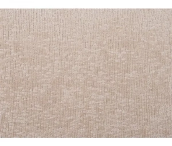 Sofá de canto 3 lugares em tecido chenille creme à esquerda SIMOS