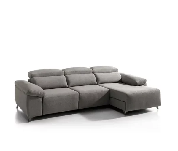 Chaise longue elétrica BALIO dereita 3 lugares vison