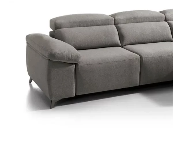 Chaise longue elétrica BALIO dereita 3 lugares vison