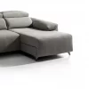 Chaise longue elétrica BALIO dereita 3 lugares vison