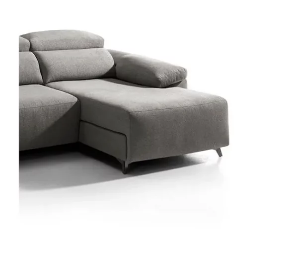 Chaise longue elétrica BALIO dereita 3 lugares vison