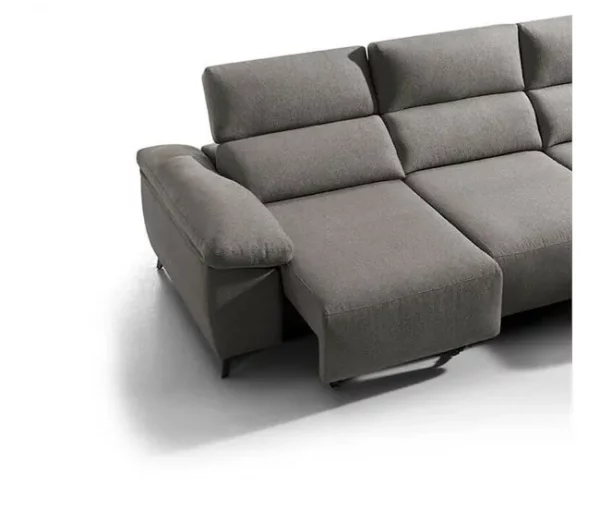 Chaise longue elétrica BALIO dereita 3 lugares vison