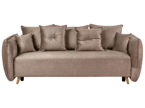 Sofa Bed VALLANES, brown DEF