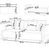 Sofa Bed VALLANES, brown DEF
