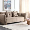 Sofa Bed VALLANES, brown DEF