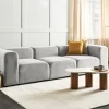 Sofa FALSTERBO 3 seater corduroy grey DEF