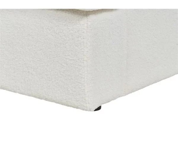 Sofá 3 lugares em bouclé branco ALLA