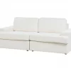 Sofá 3 lugares em bouclé branco ALLA