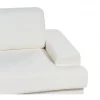 Sofá 3 lugares em bouclé branco ALLA