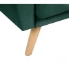 Sofá-cama com 3 lugares em tecido verde escuro FLORLI