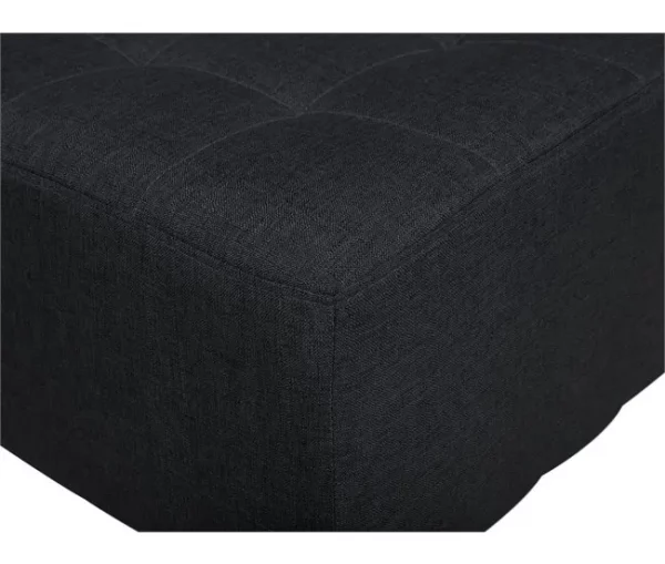 Sofá-cama XXL de 6 lugares em tecido cinzento grafite ABERDEEN