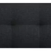 Sofá-cama XXL de 6 lugares em tecido cinzento grafite ABERDEEN