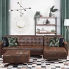 Sofa links/rechts ABERDEEN Old Style Braun CH.