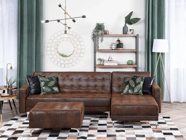 Sofa links/rechts ABERDEEN Old Style Braun CH.