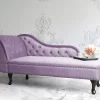 Chaiselongue NIMES samt, violett, links CH
