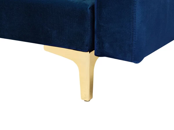 Sofa ABERDEEN U-förmig Samt Marineblau CH.