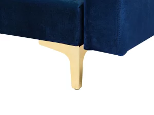 Sofa ABERDEEN U-förmig Samt Marineblau CH.