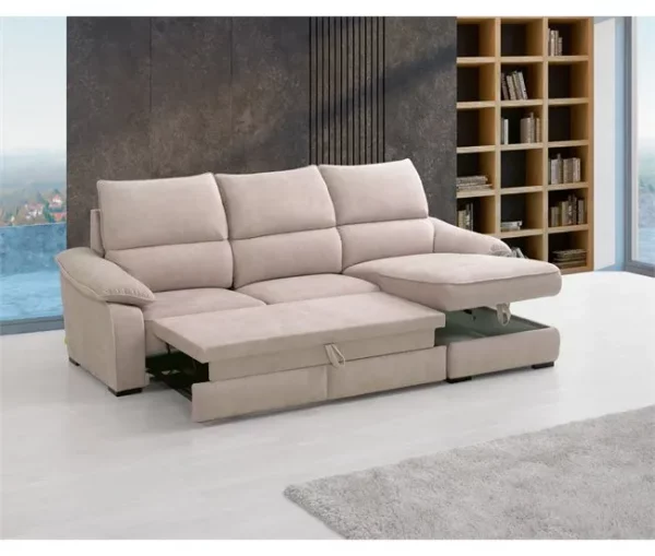 Sofá George 3L + chaise c/Cama
