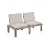 Conjunto de 2 poltronas-sofá Wave, duehome, Taupé (ancho), 65 cm