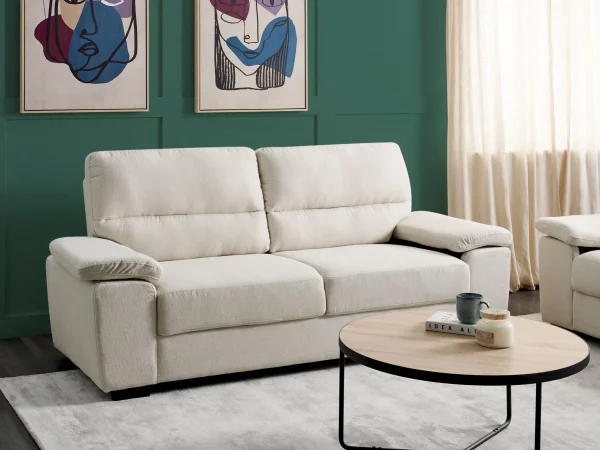 3 Seater Sofa, VOGAR, light beige DEF