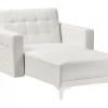 Chaiselongue ABERDEEN Kunstleder Weiss CH