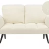 Sofa, BREKKE, white boucle DEF