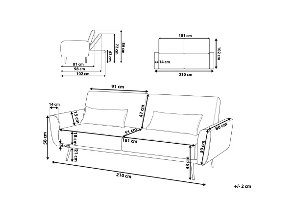 Sofa EINA grün CH