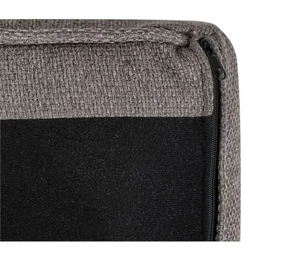 Chaise-longue em tecido castanho à direita MIRAMAS