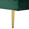 Chaiselongue MIRAMAS links smaragdgrün CH