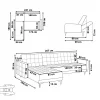 Sofa ABERDEEN links/rechts, Schwarz, Kunstleder CH.
