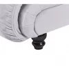 Chaise-longue à direita em veludo cinzento claro LORMONT