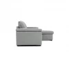 Chaise longue com cama ANTON reversível 3 lugares cinza