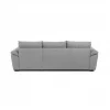 Chaise longue com cama ANTON reversível 3 lugares cinza