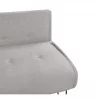 Sofá-cama de 2 lugares em tecido cinzento claro VESTFOLD