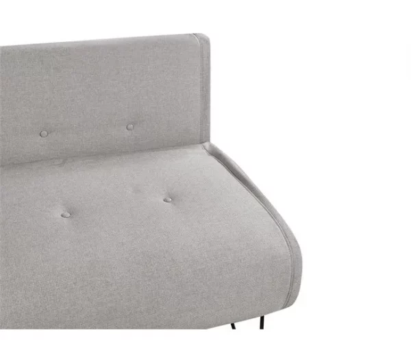Sofá-cama de 2 lugares em tecido cinzento claro VESTFOLD