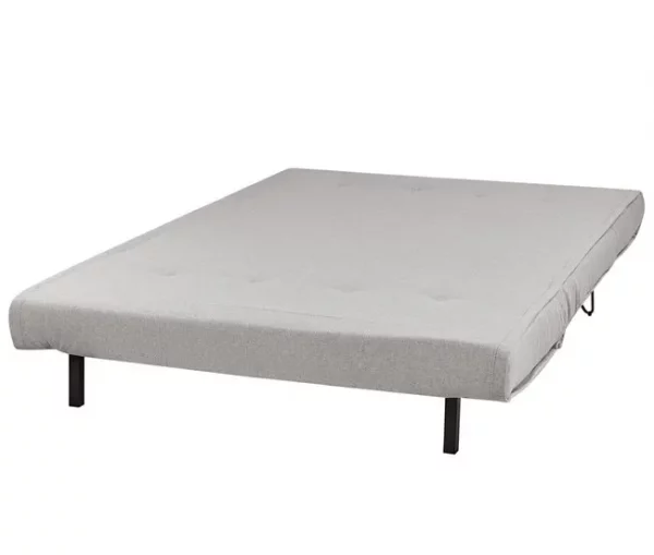 Sofá-cama de 2 lugares em tecido cinzento claro VESTFOLD