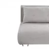 Sofá-cama de 2 lugares em tecido cinzento claro VESTFOLD