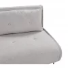 Sofá-cama de 2 lugares em tecido cinzento claro VESTFOLD