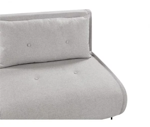 Sofá-cama de 2 lugares em tecido cinzento claro VESTFOLD