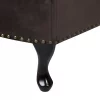 Chaiselongue NIMES Samt, dunkelbraun, rechtsseitig CH