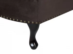 Chaiselongue NIMES Samt, dunkelbraun, rechtsseitig CH