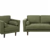2 Seater + Armchair NURMO Green DEF